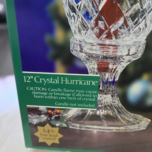 12" Crystal Hurricane with Red Accent - Picture 3 of 6